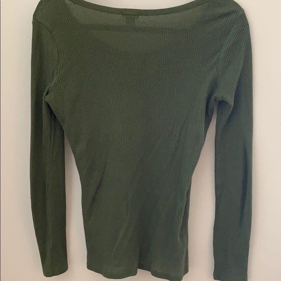 J Crew Olive Green Blouse - Picture 4 of 4